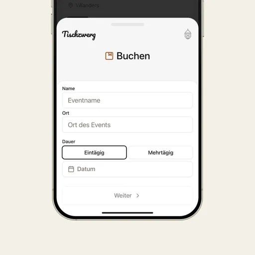 Tischzwerg Einrichtung - Schritt 1: Tischzwerg Buchen